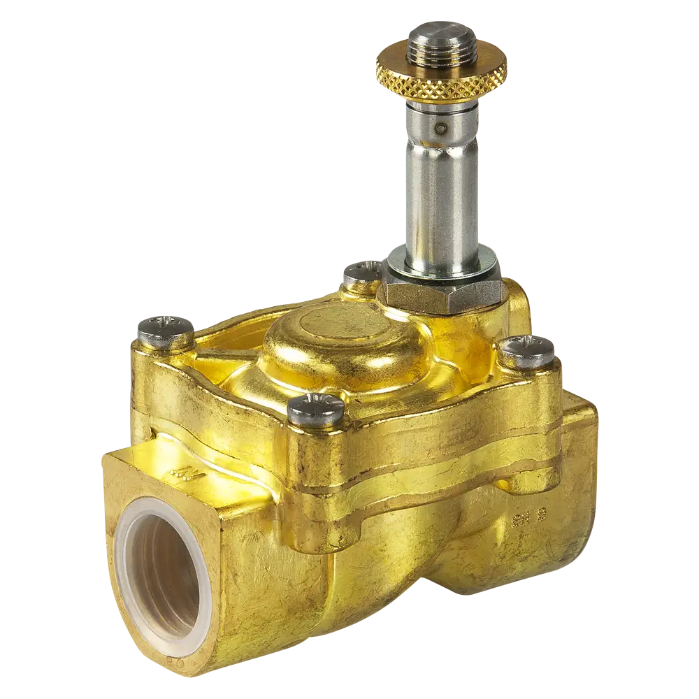 Indirectly pilot solenoid valves